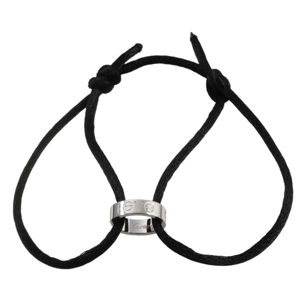 CARTIER 18k Silver Love Charm Bracelet